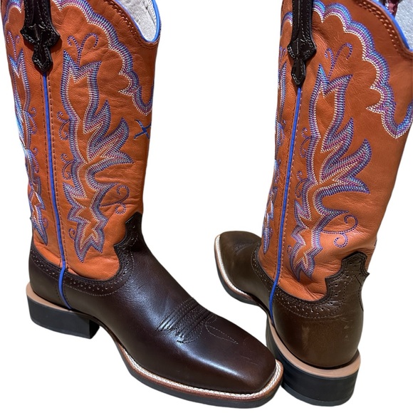 Twisted X Women’s Boot Orange Ruff Stock Size 8 Brand New - Picture 15 of 15